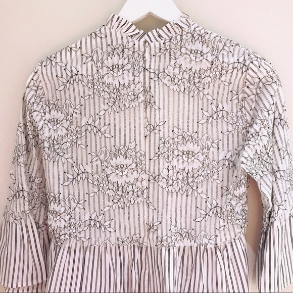 Zara Babydoll Blouse Size XS NEW - Picture 6 of 7